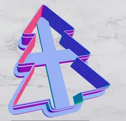 Christmas tree cookie cutter