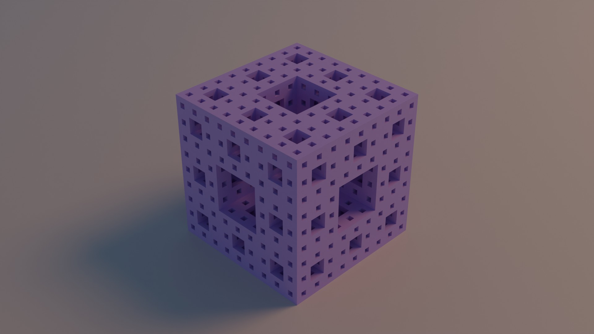 4 Levels of Menger Sponge