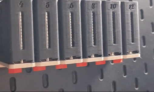 MMD1-z³D Modular Magnet dispenser, 4-12mm for HSW and Skadis