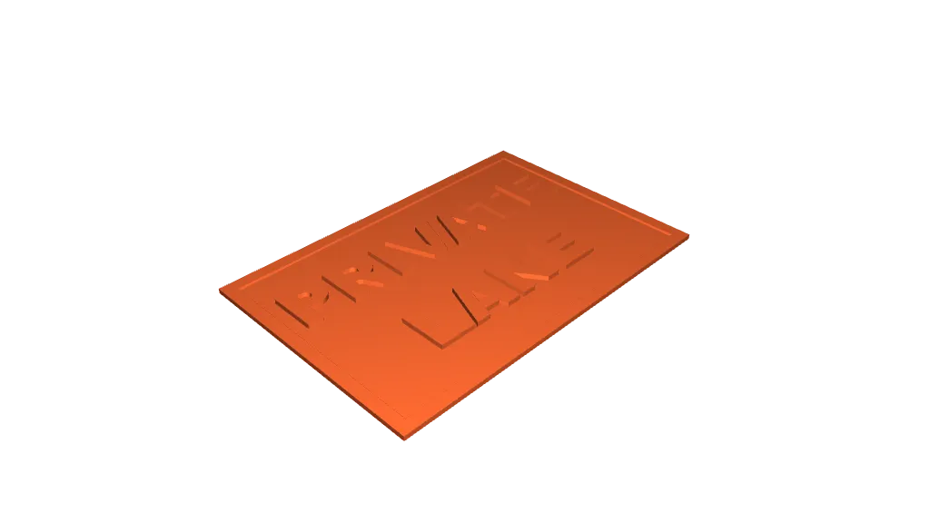 Private Lane Sign