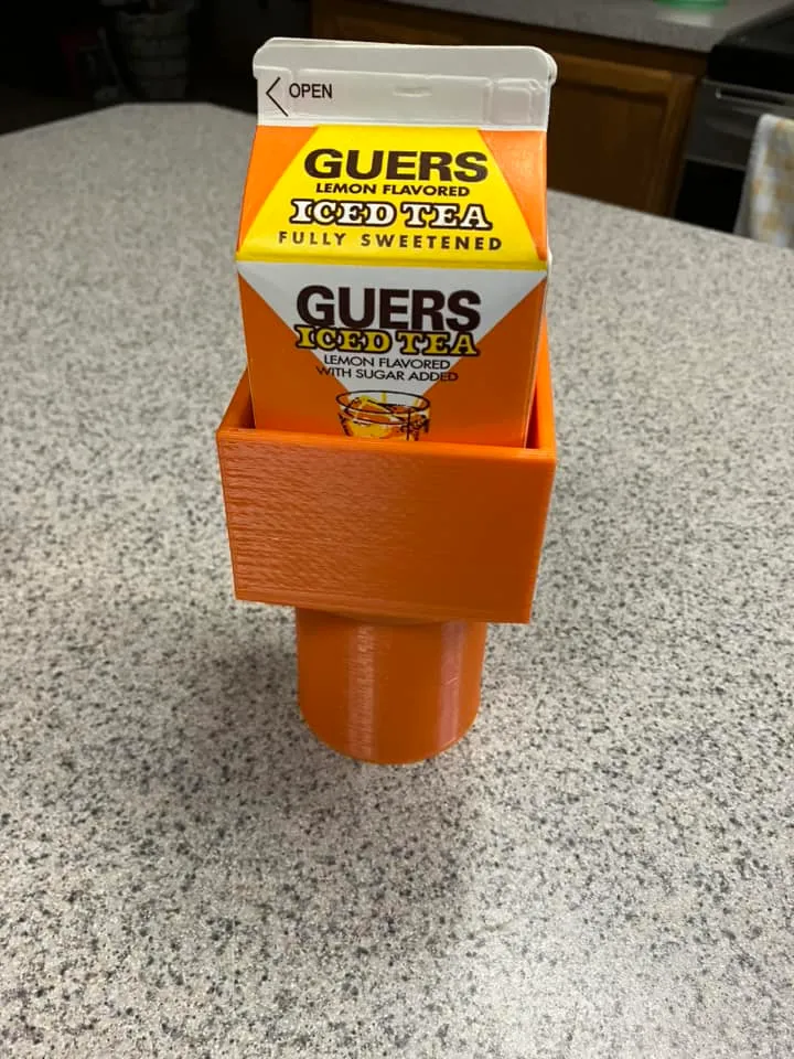 Tea Milk Drink Carton Cup holder adapter guers by tcarnathan | Download ...