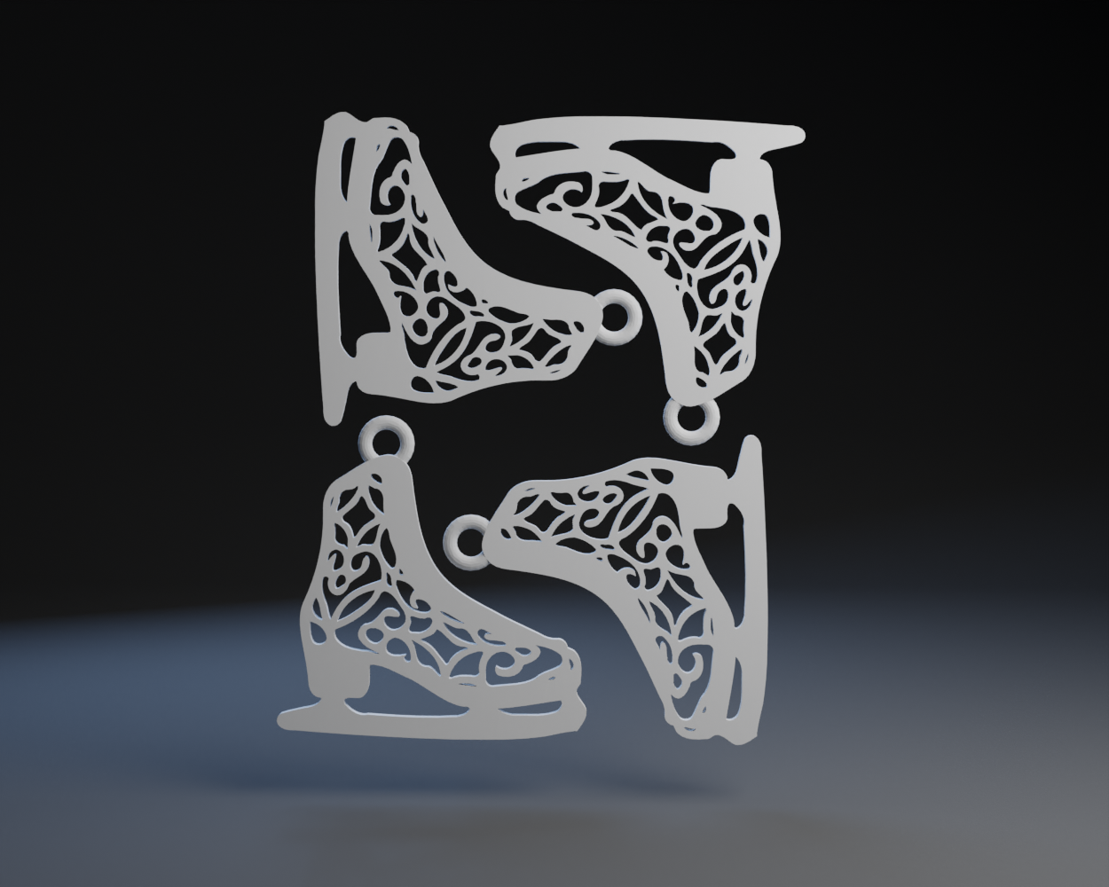 Ice Skate Ornament