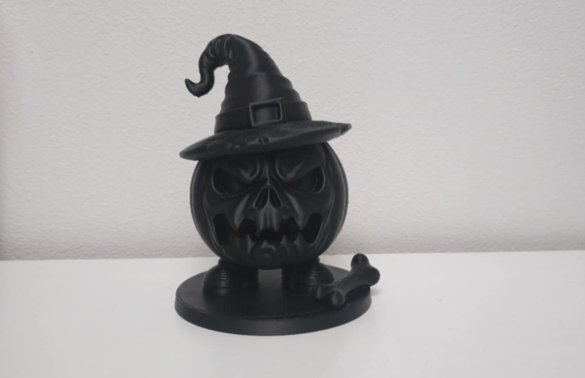 Haloween Pumpkin with bone