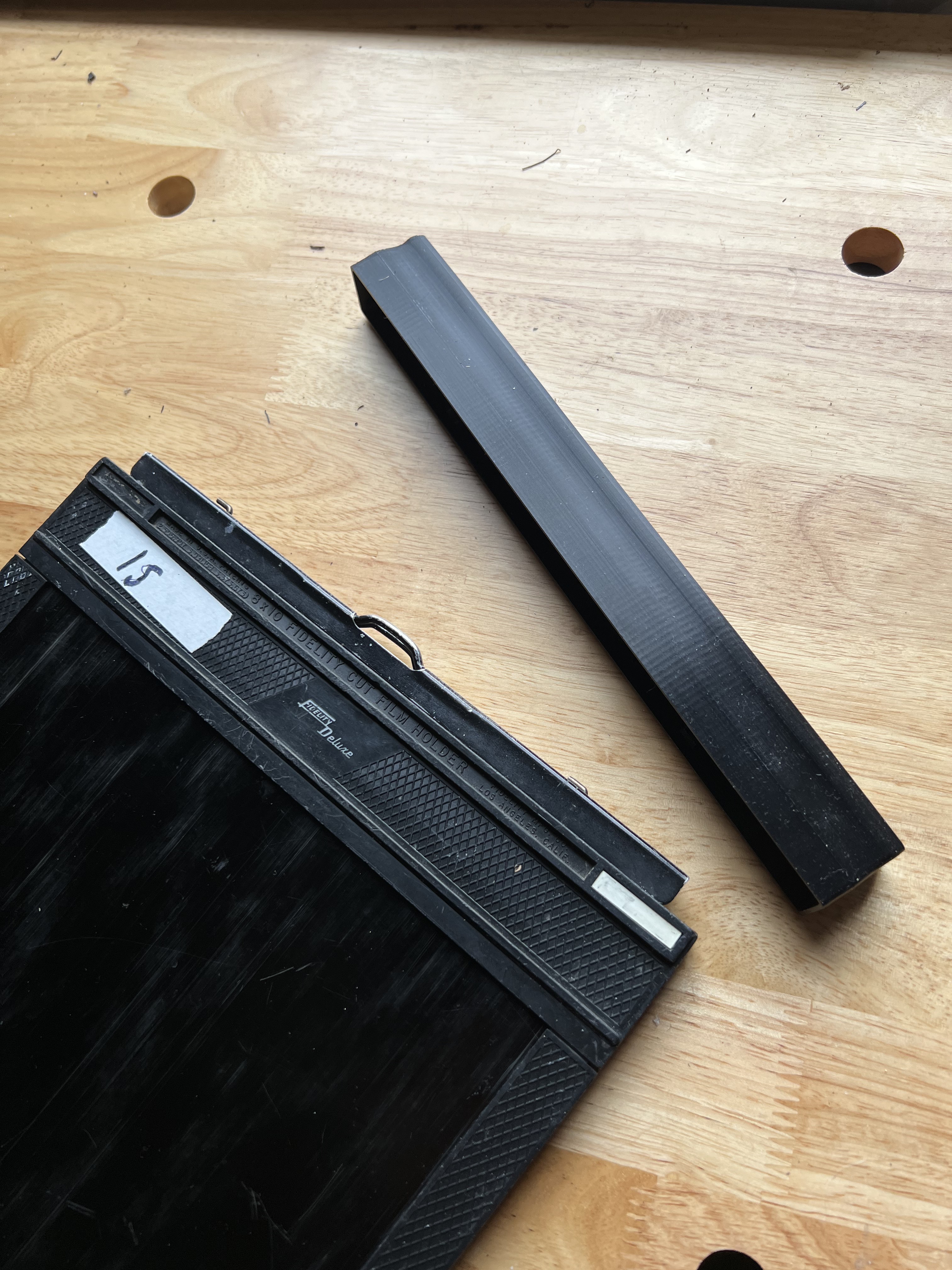 Cap for 8x10 sheet film holder