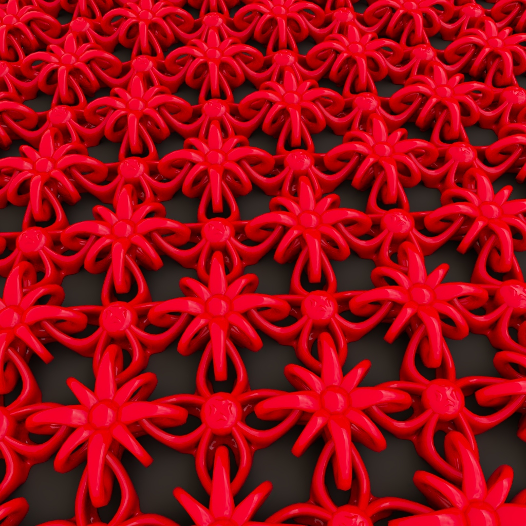 Flower chainmail mesh