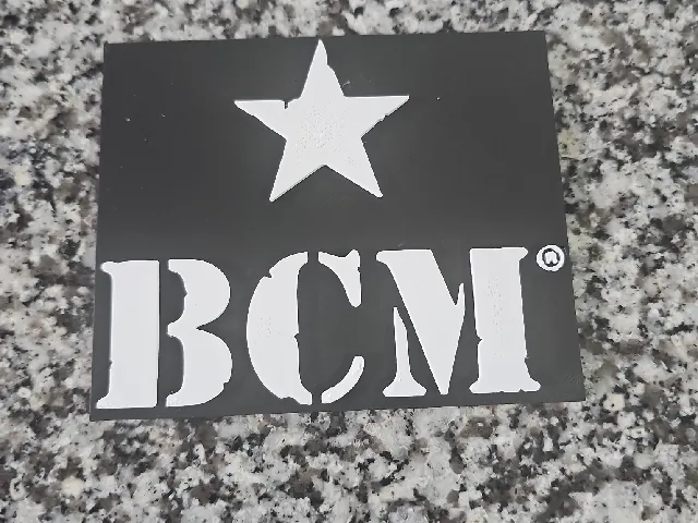 BCM Bravo Company USA 2A Firearm Accessories 3D Logo Wall Sign Plaque
