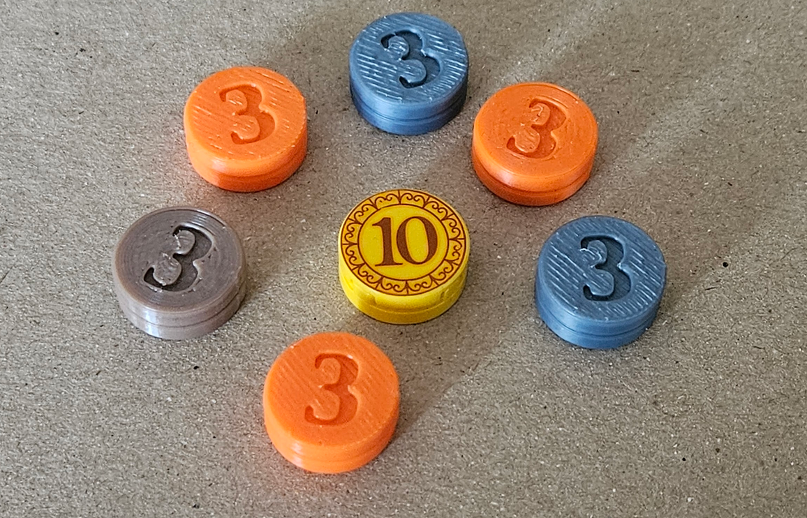 Coin for Lego minifig vending machine (21358)
