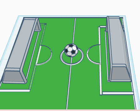 Soccer game diaroma