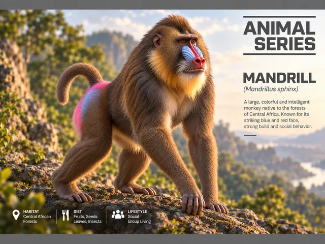 Mandrill (Mandrillus sphinx)