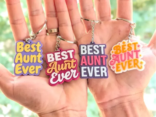 Best Aunt Ever - Keychain Set