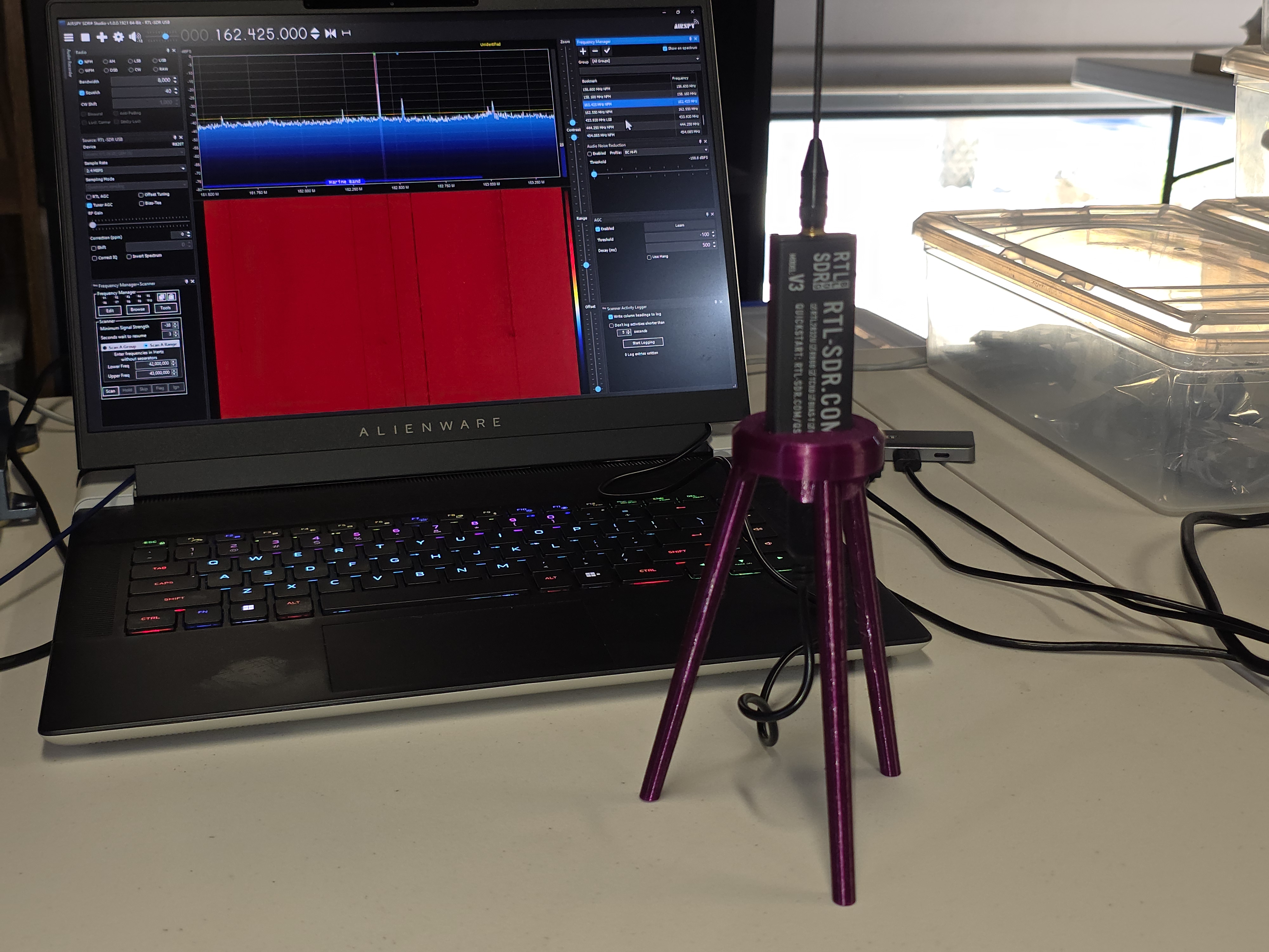 Remix of RTL-SDR Tripod by Code-Sandbox | Adds Strength