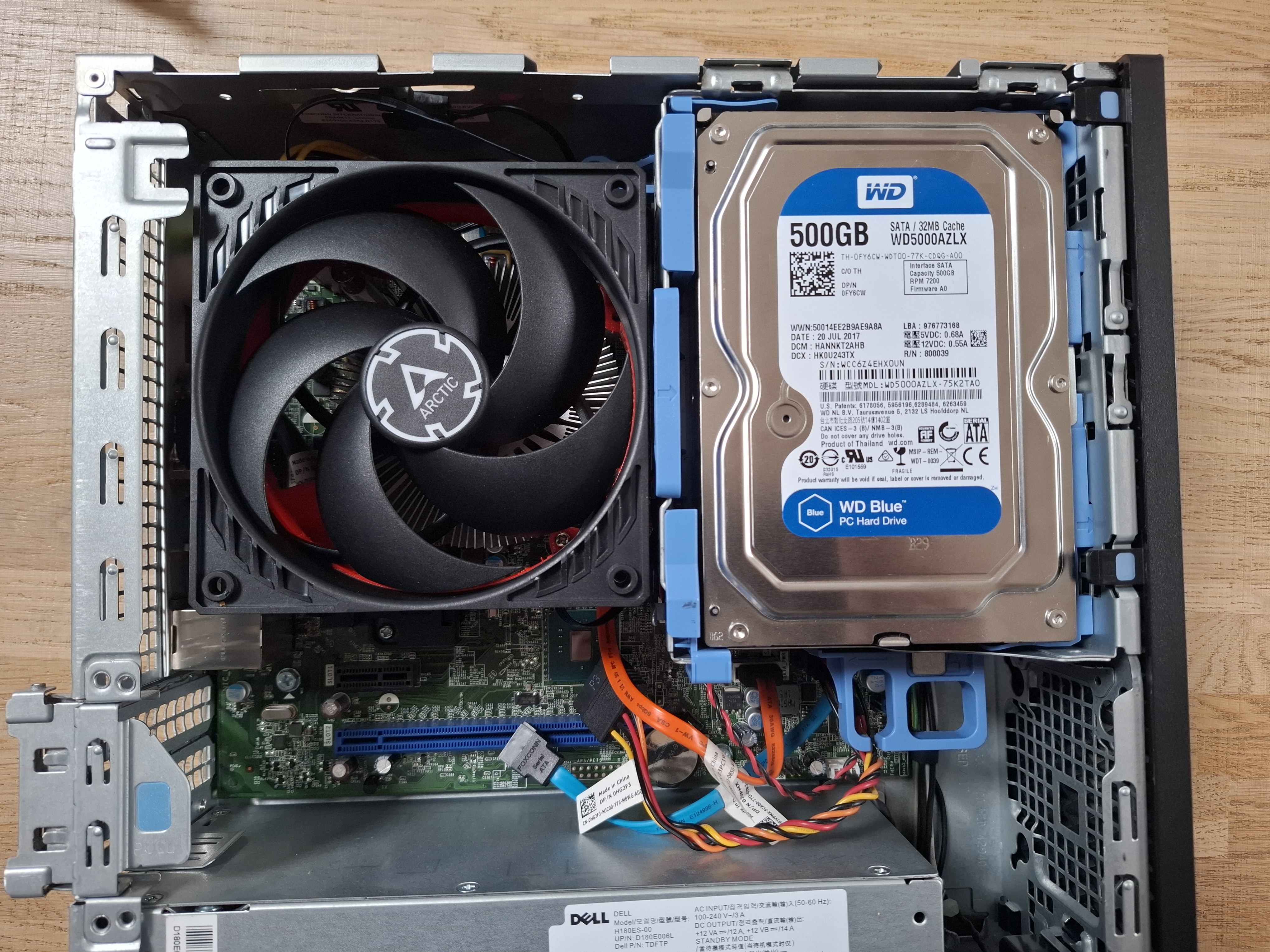 Dell Optiplex SFF (2015-2020) heatsink 120 mm fan mount