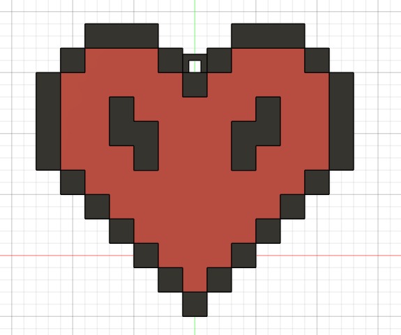 Llavero de Corazón de Minecraft extremo