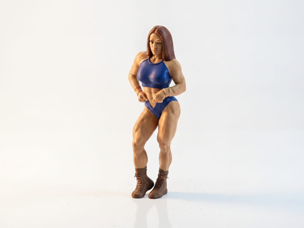 Fitness Lady Athletic Female Figurine 3D Printable