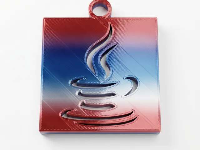 Java Inspired Logo Keychain