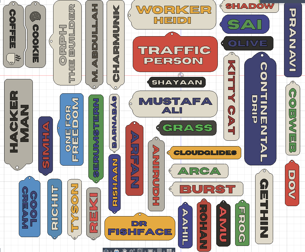 Construct Name Keyrings — miniatura 5