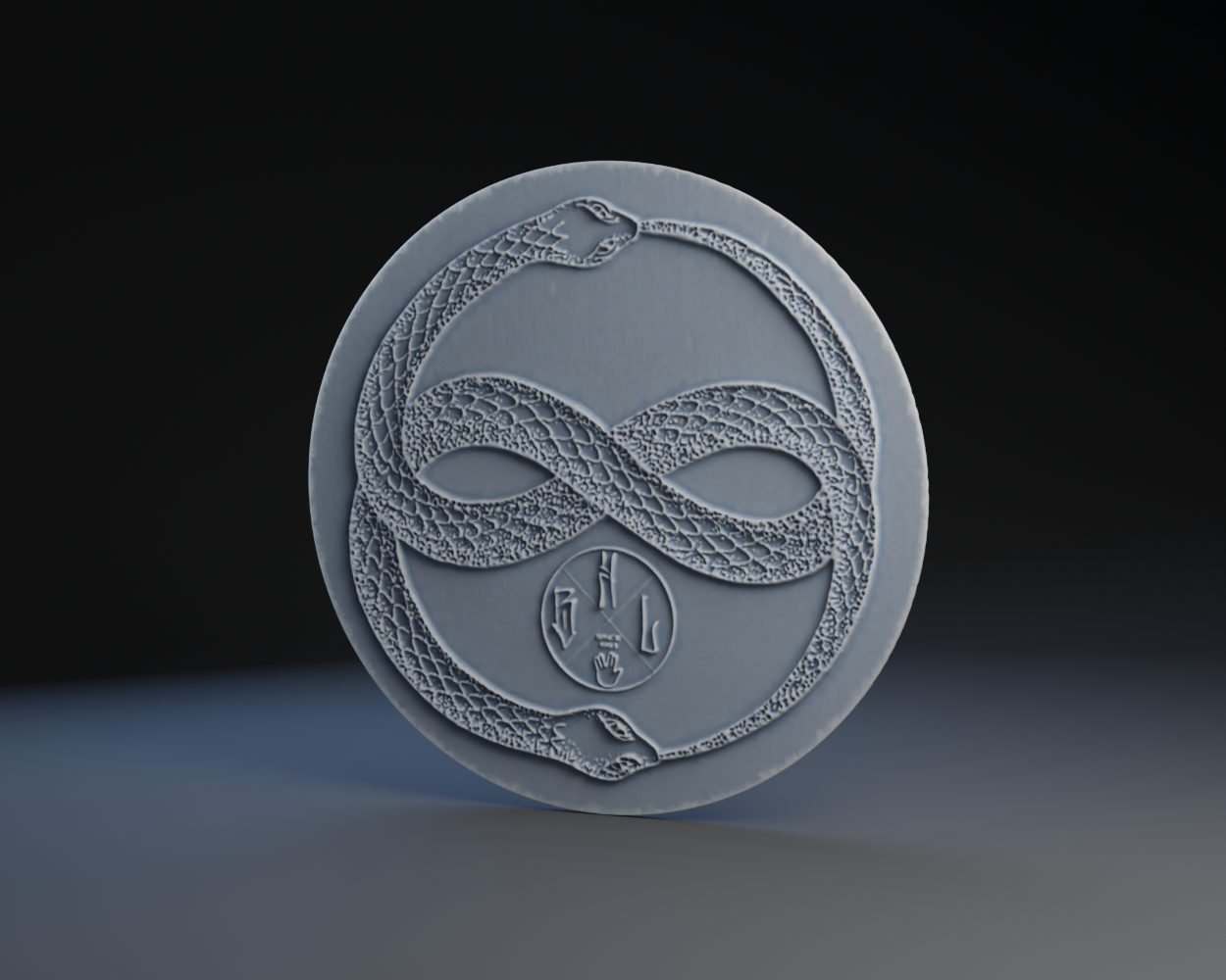 Ouroboros Auryn 3D model by Peter Farell