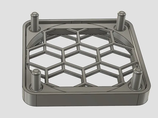 60mm Honeycomb Fan Cover with Filter Mount