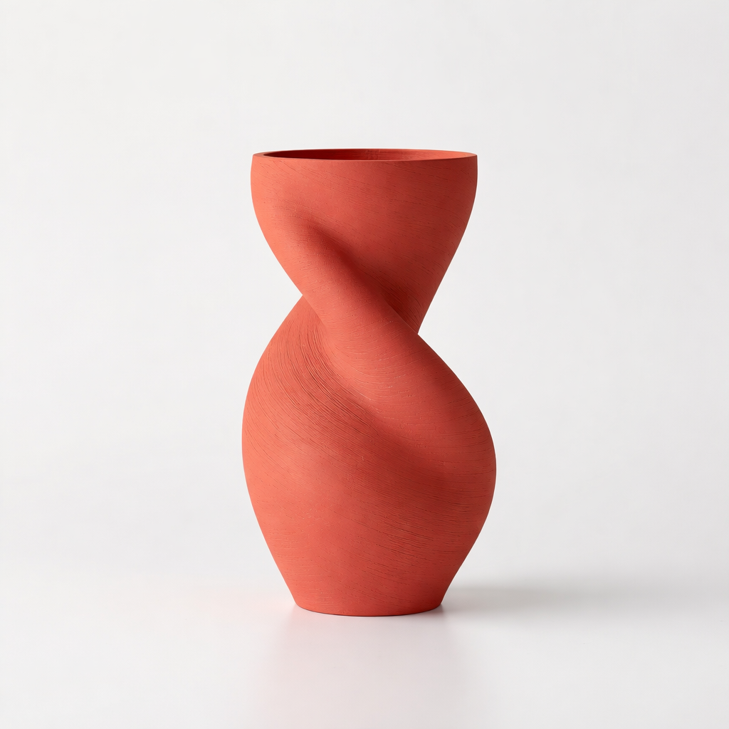 Twistō - Japandi Spiral Vase —