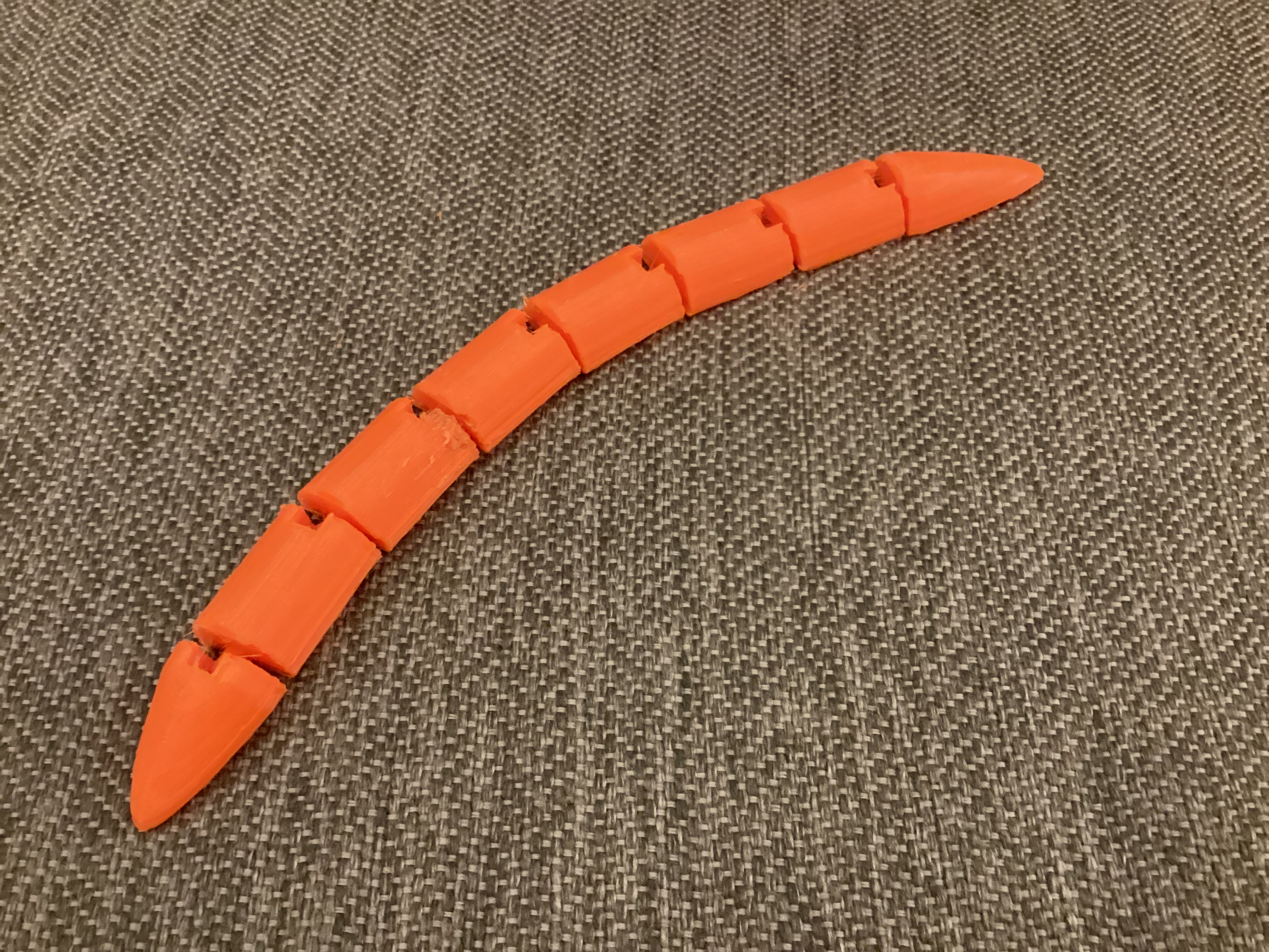 Miniatura 5 do modelo 3D Flexible Fidget Snake