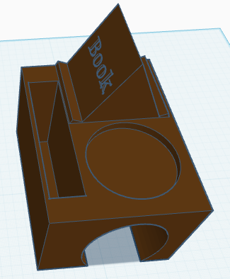 Book, Remote, and Snack holder 3D model by william