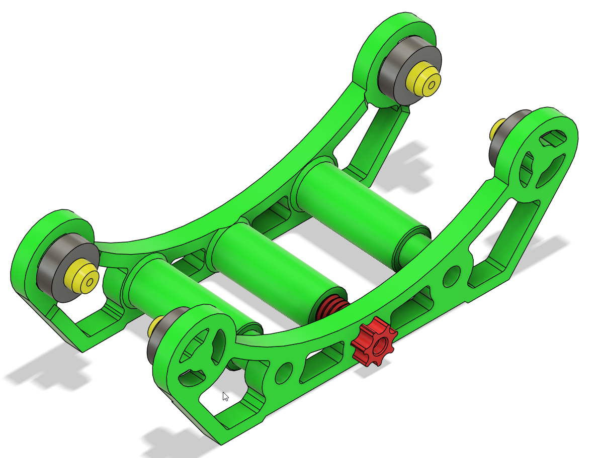 Miniatura 2 do modelo 3D Filament spool holder with adjustable width