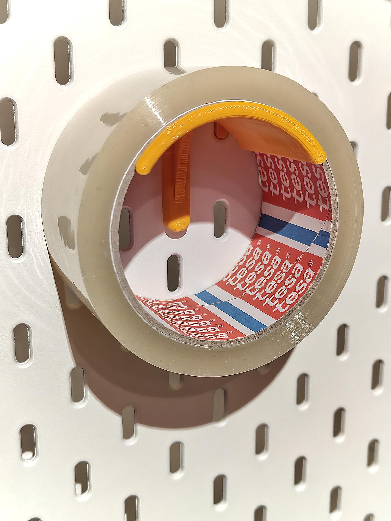Reinforced Skadis tape roll holder for 75 x 50 roll