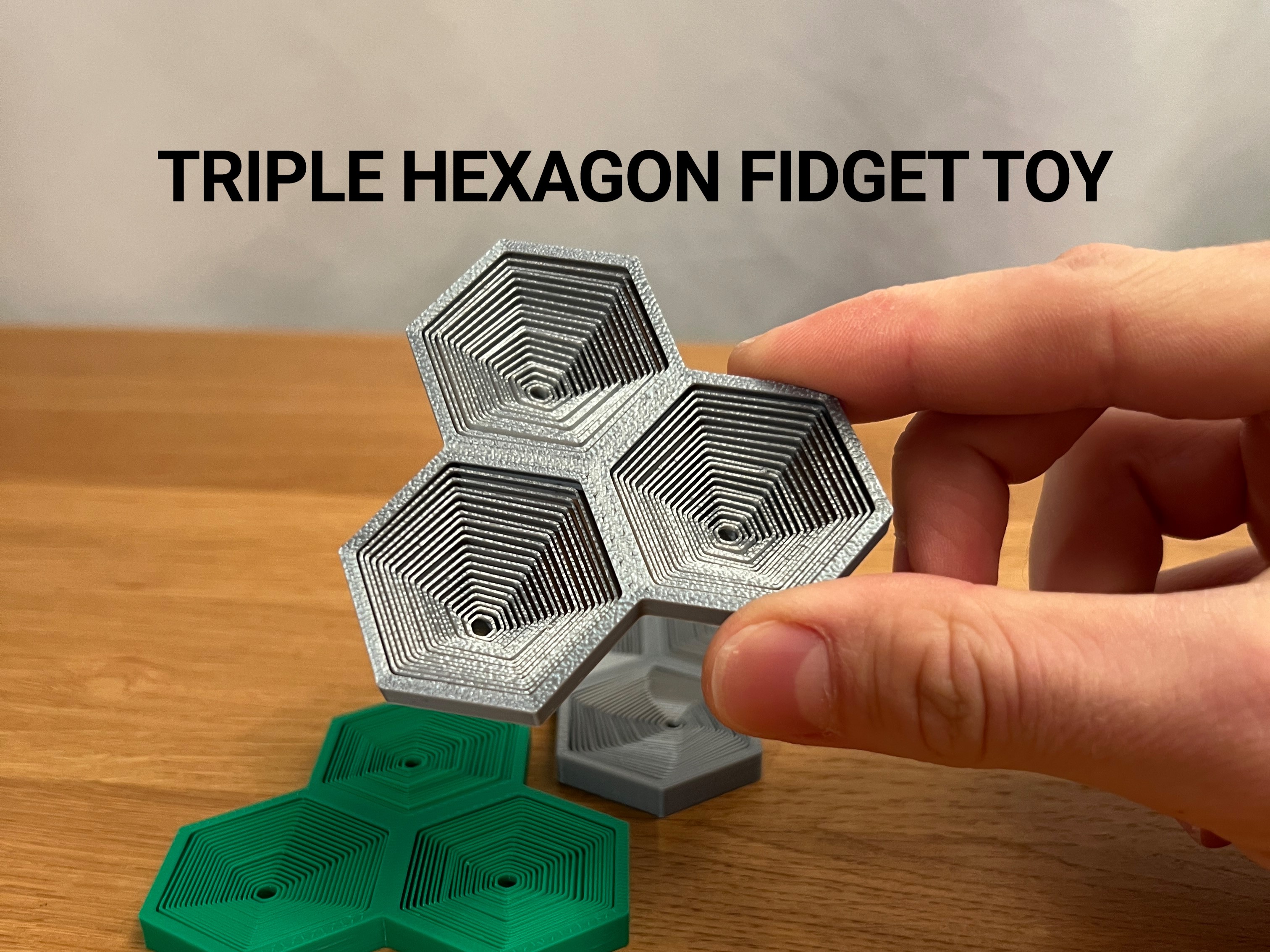 Triple Hexagon Fidget Toy
