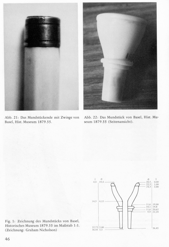 cornett Basel mouthpiece, Historical Museum 1879.55