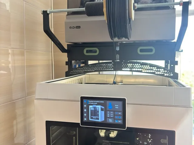 Top Spool Holder Mount for Qidi Q2 Riser (TPU Friendly)