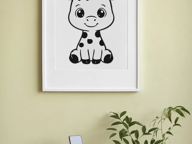 Cute Giraffe Wall Art