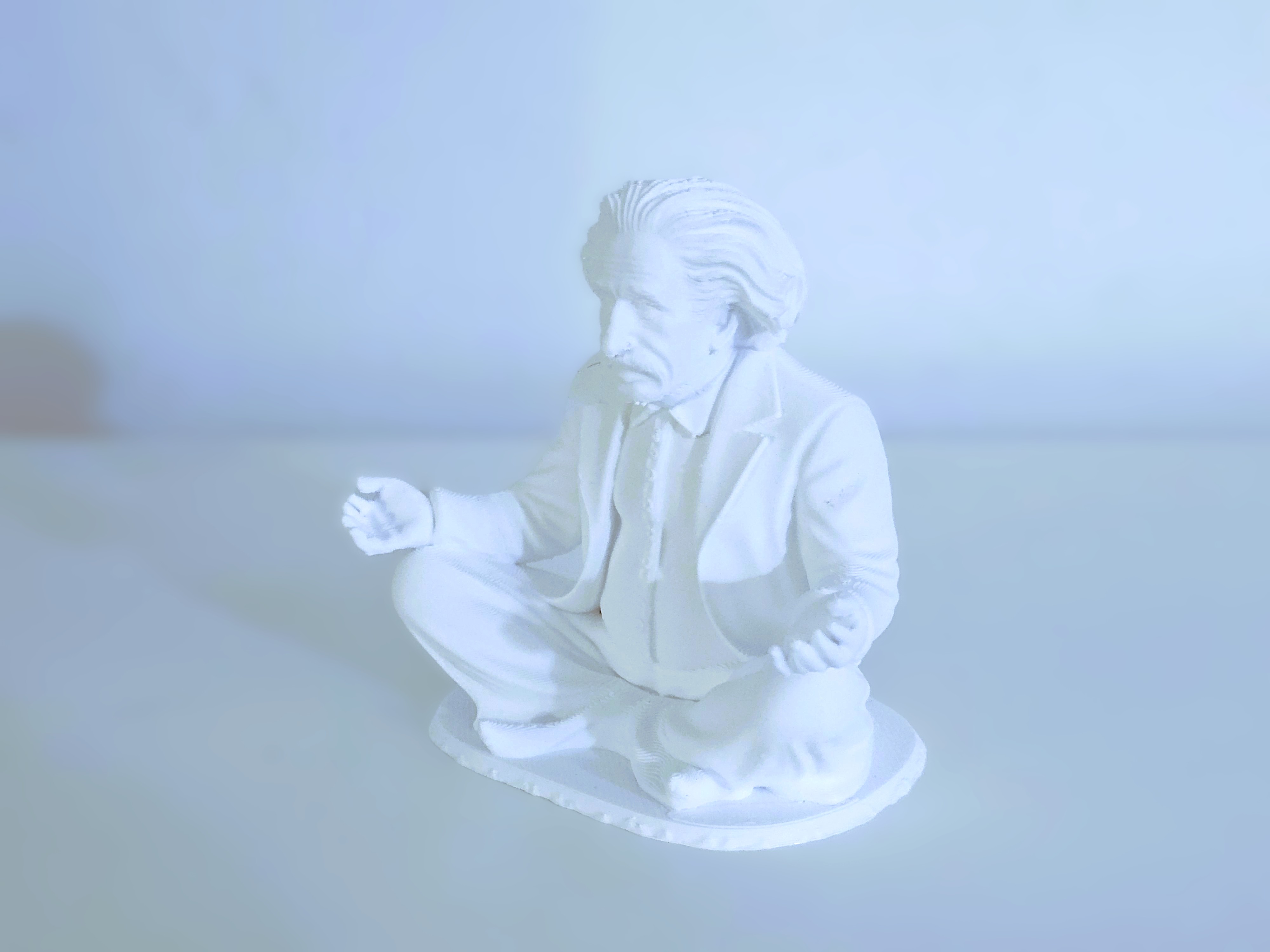 Miniatura 4 do modelo 3D Albert Einstein yoga figure