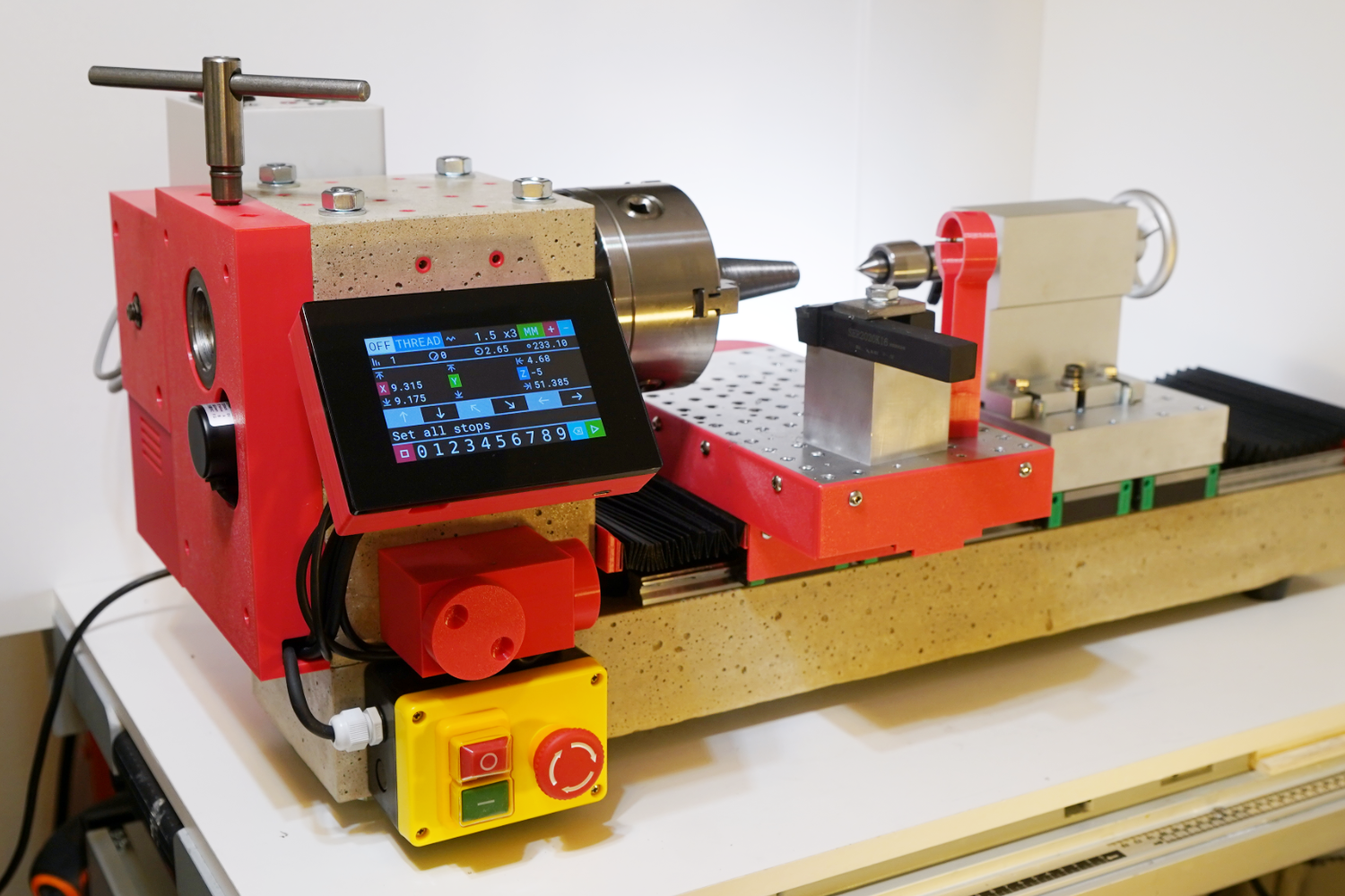 Concrete metal lathe