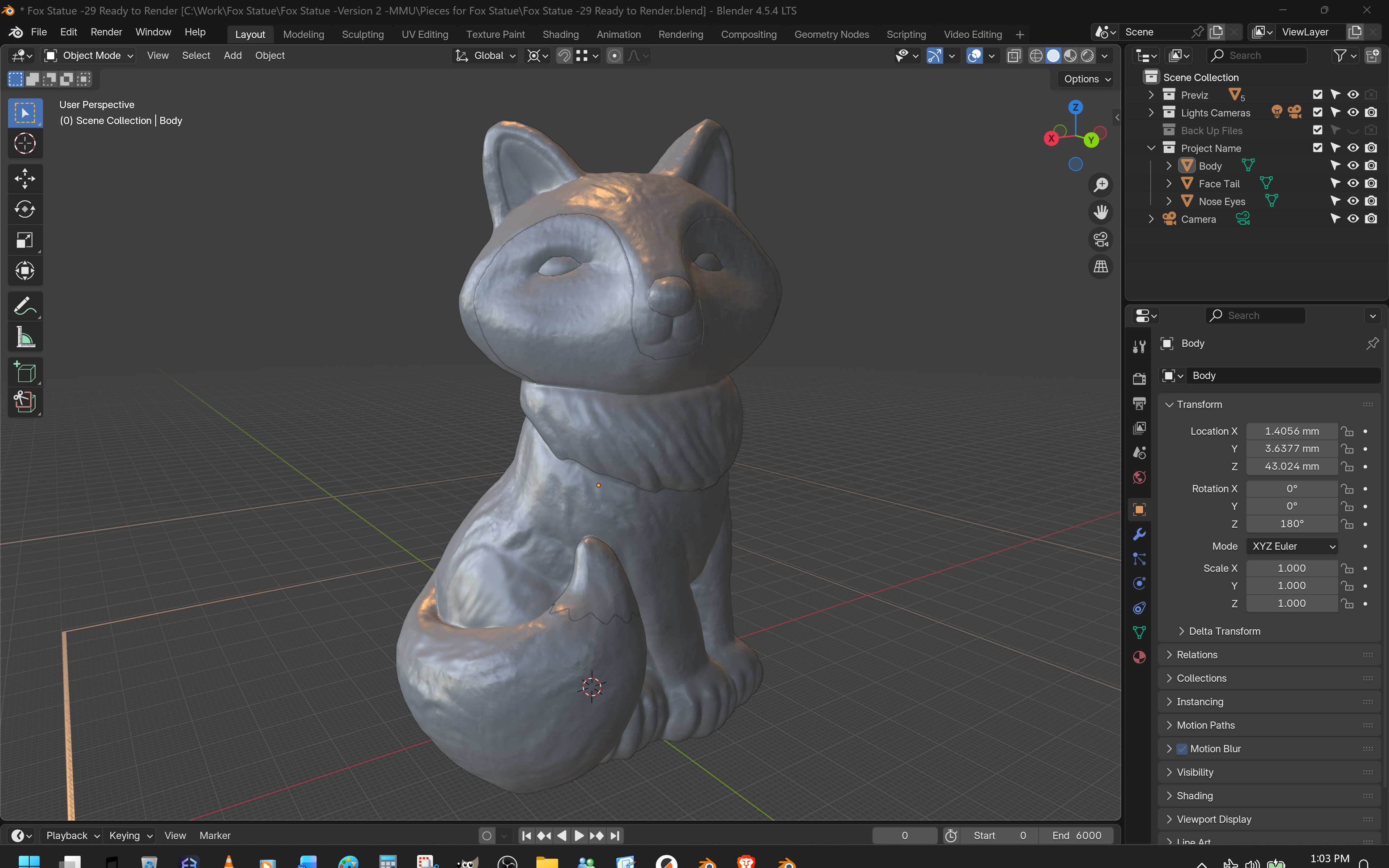 Fox Statue — miniatura 6