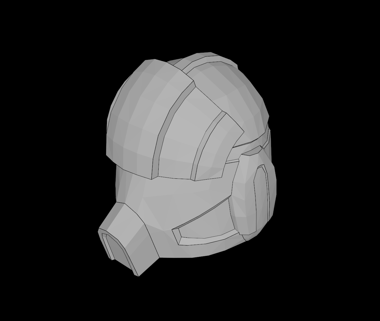 Lego Compatible (11331.dat) Minifig Headgear Helmet SW Clone Pilot with Elongated Breathing Mask