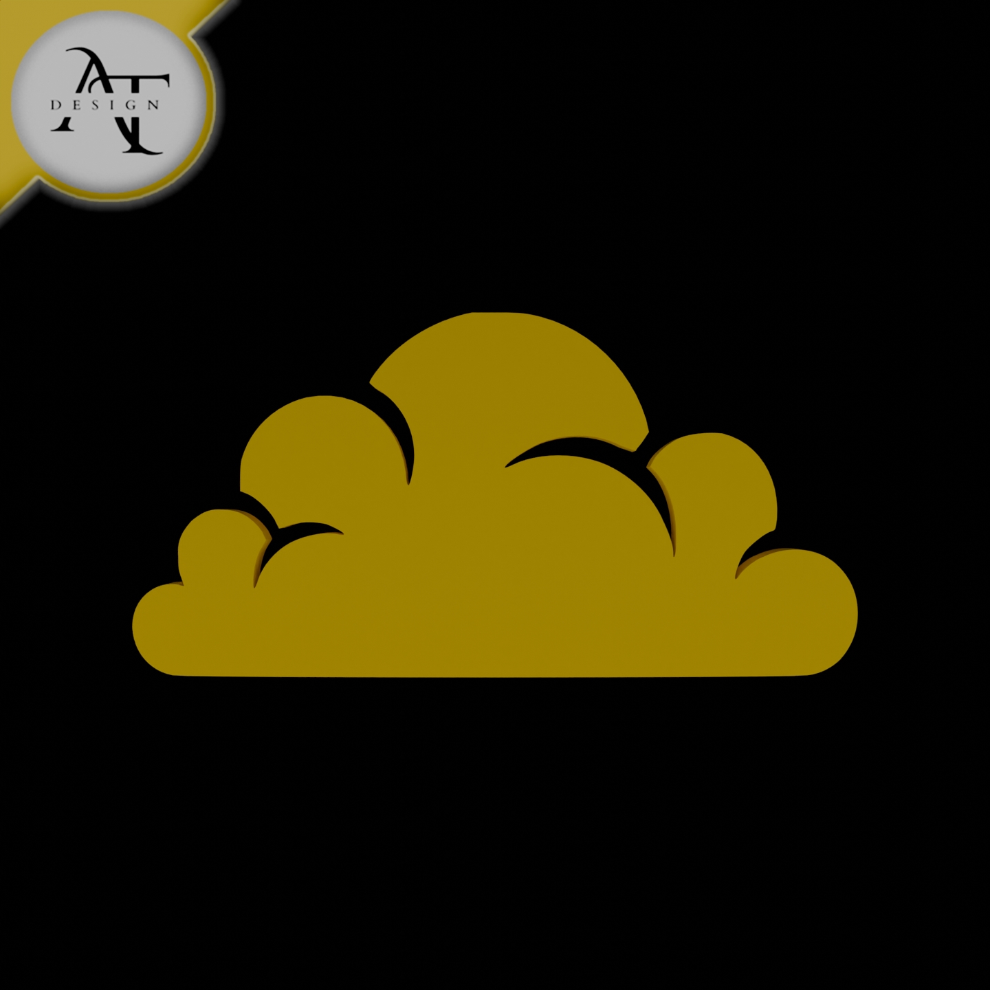 Simple Cloud Symbol - 2D Art