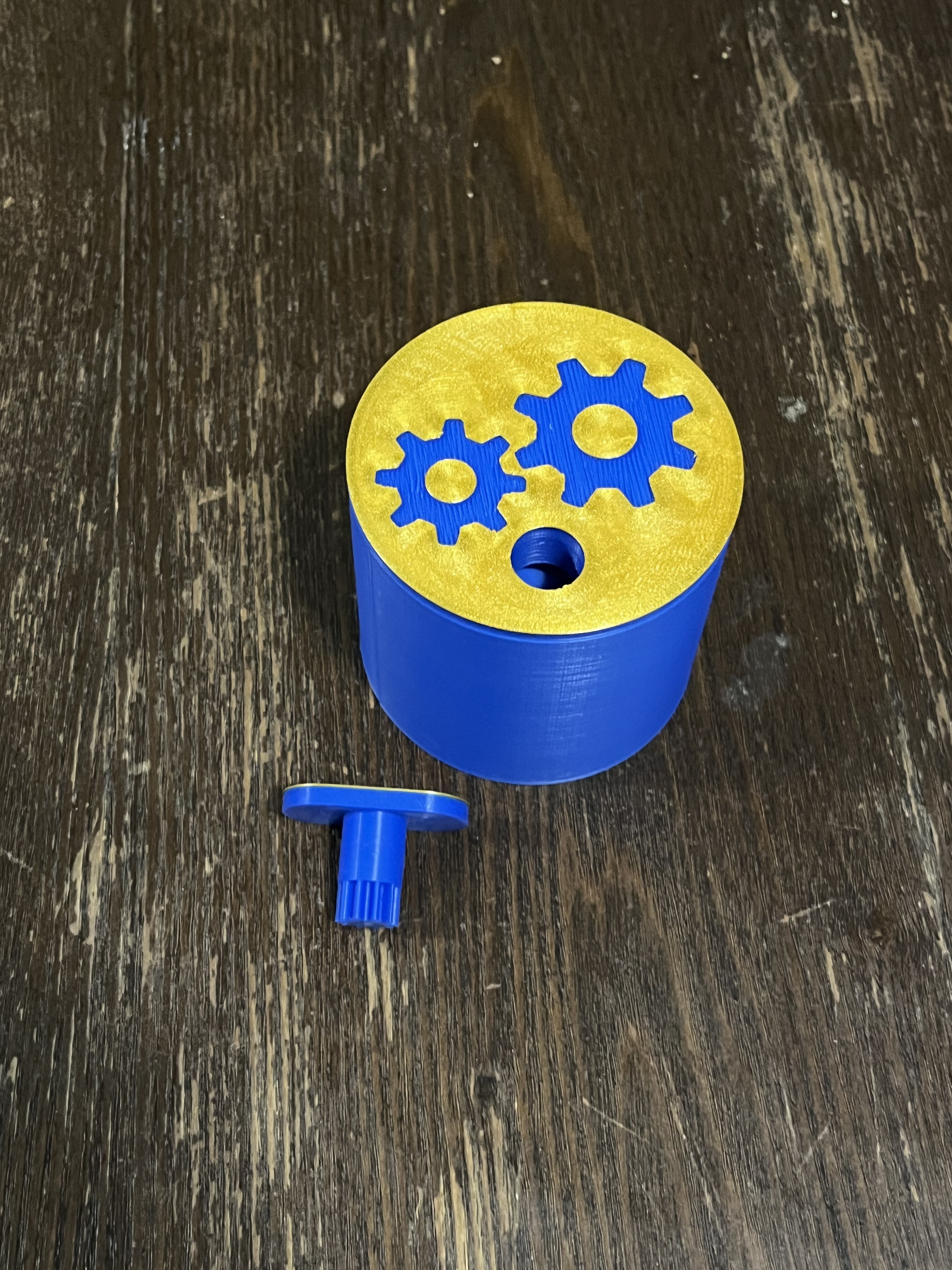 Geared Locking Secret Vault Box - Fully Printable