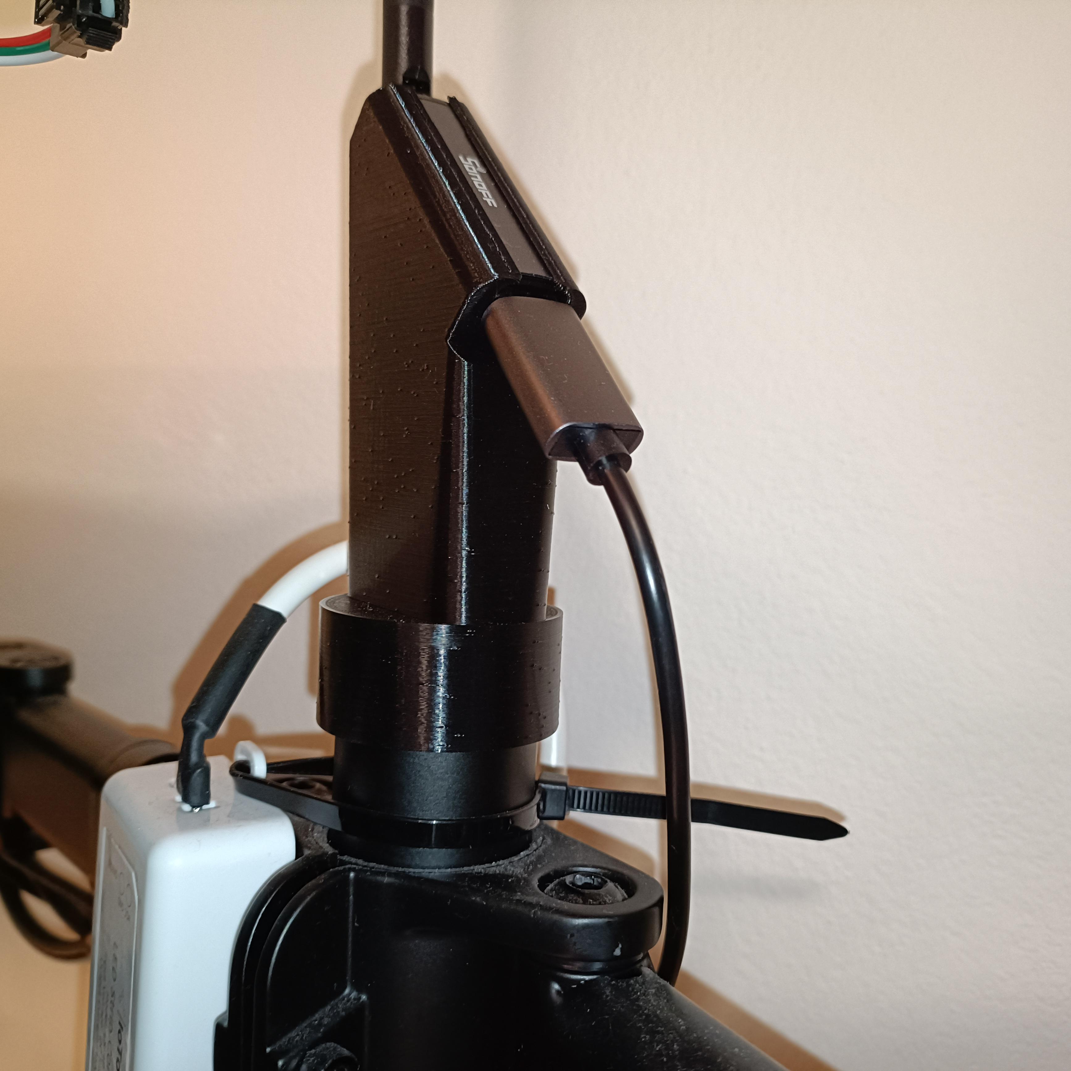 Sonoff Plus MG24 holder to tube top
