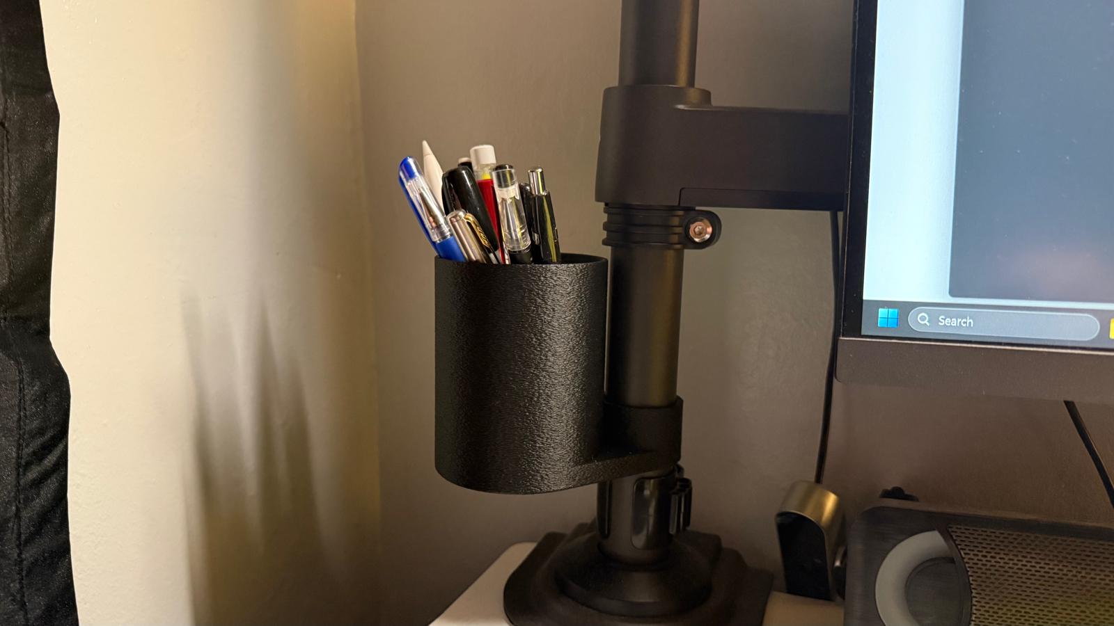 Monitor Arm Pen Stand 3D model