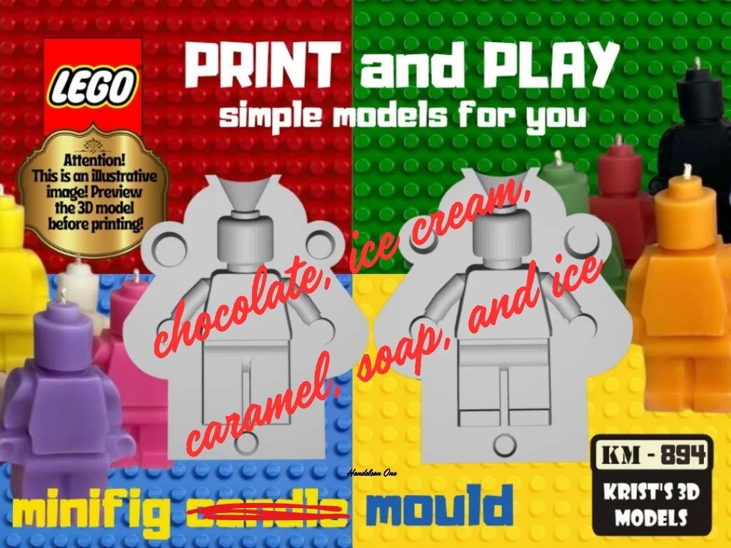 lego minifig candle mould