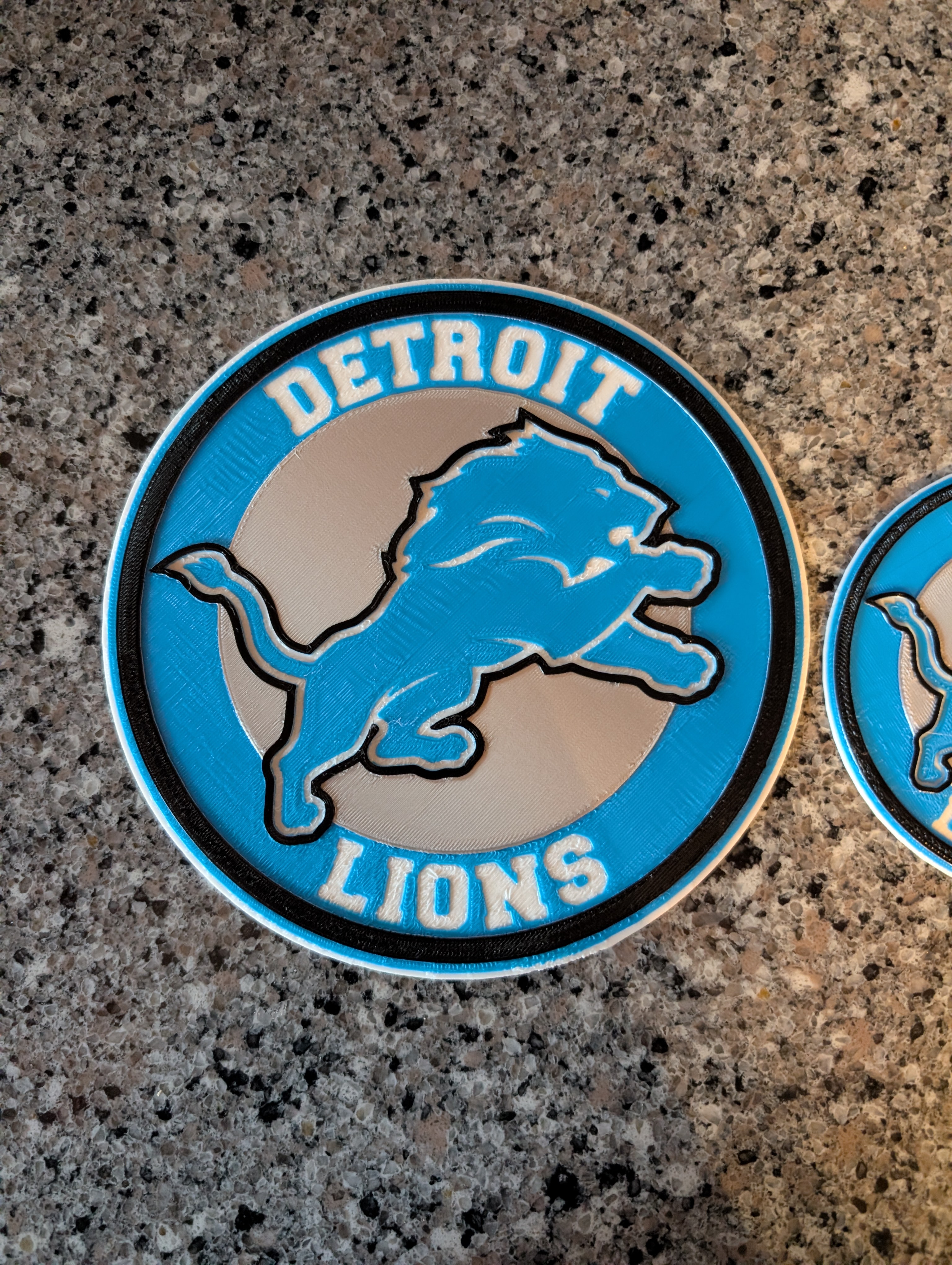 Detroit Lions logo plaque - NFL - Two sizes