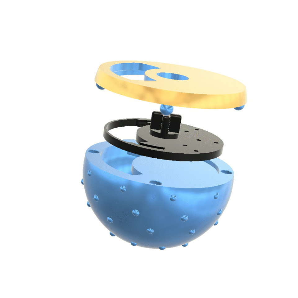 Miniatura 2 do modelo 3D ball for washing machine