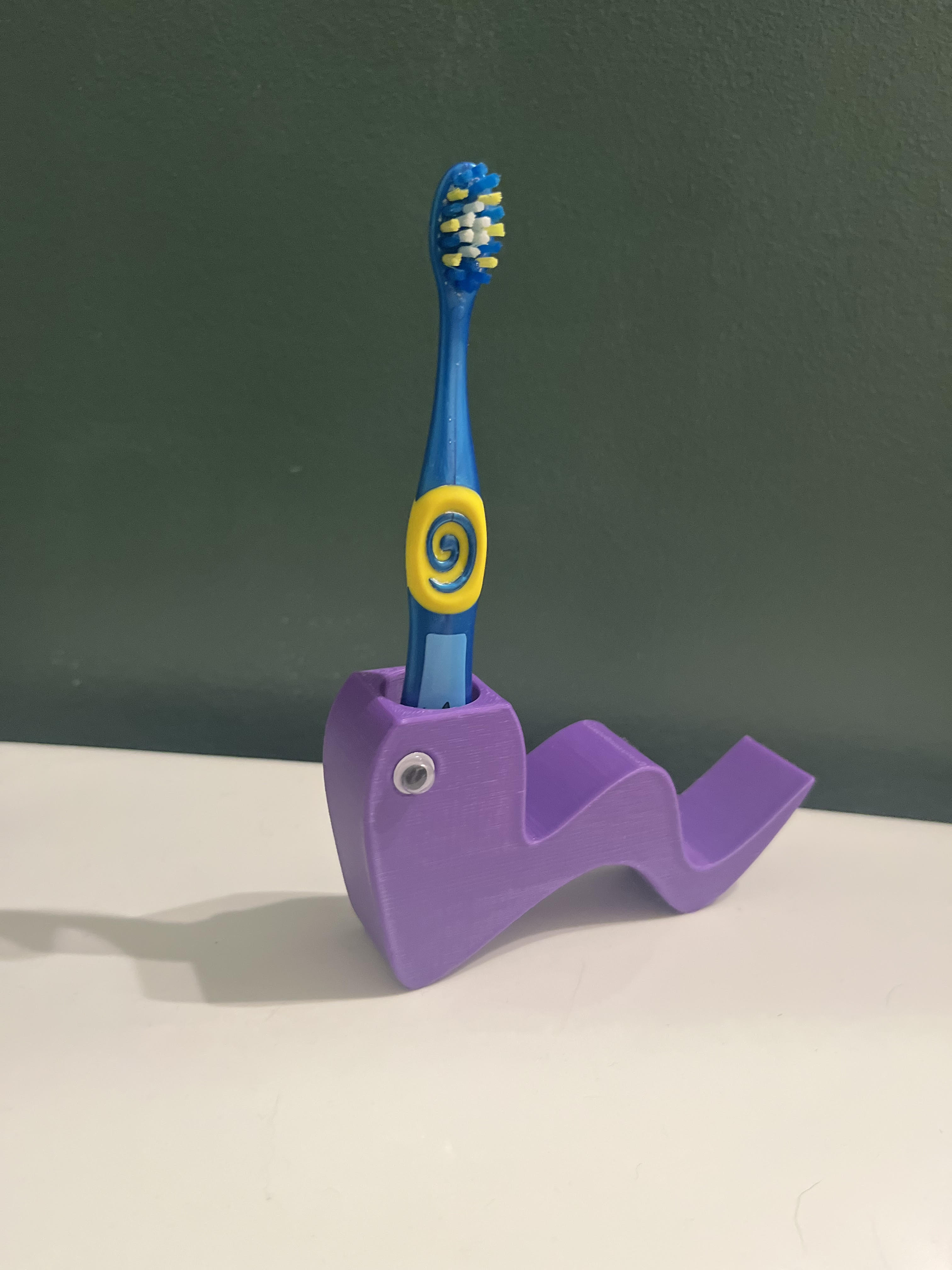 Child's Toothbrush Holder - Worm/Snake