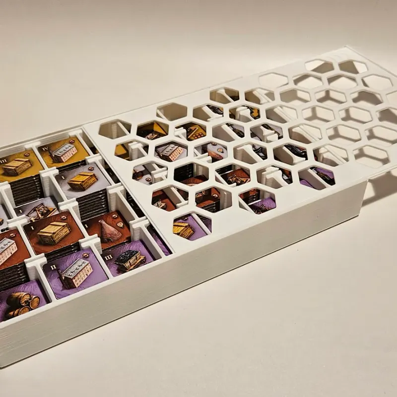 Brass Birmingham - Board Game Inserts - Hexified Industrial Tiles
