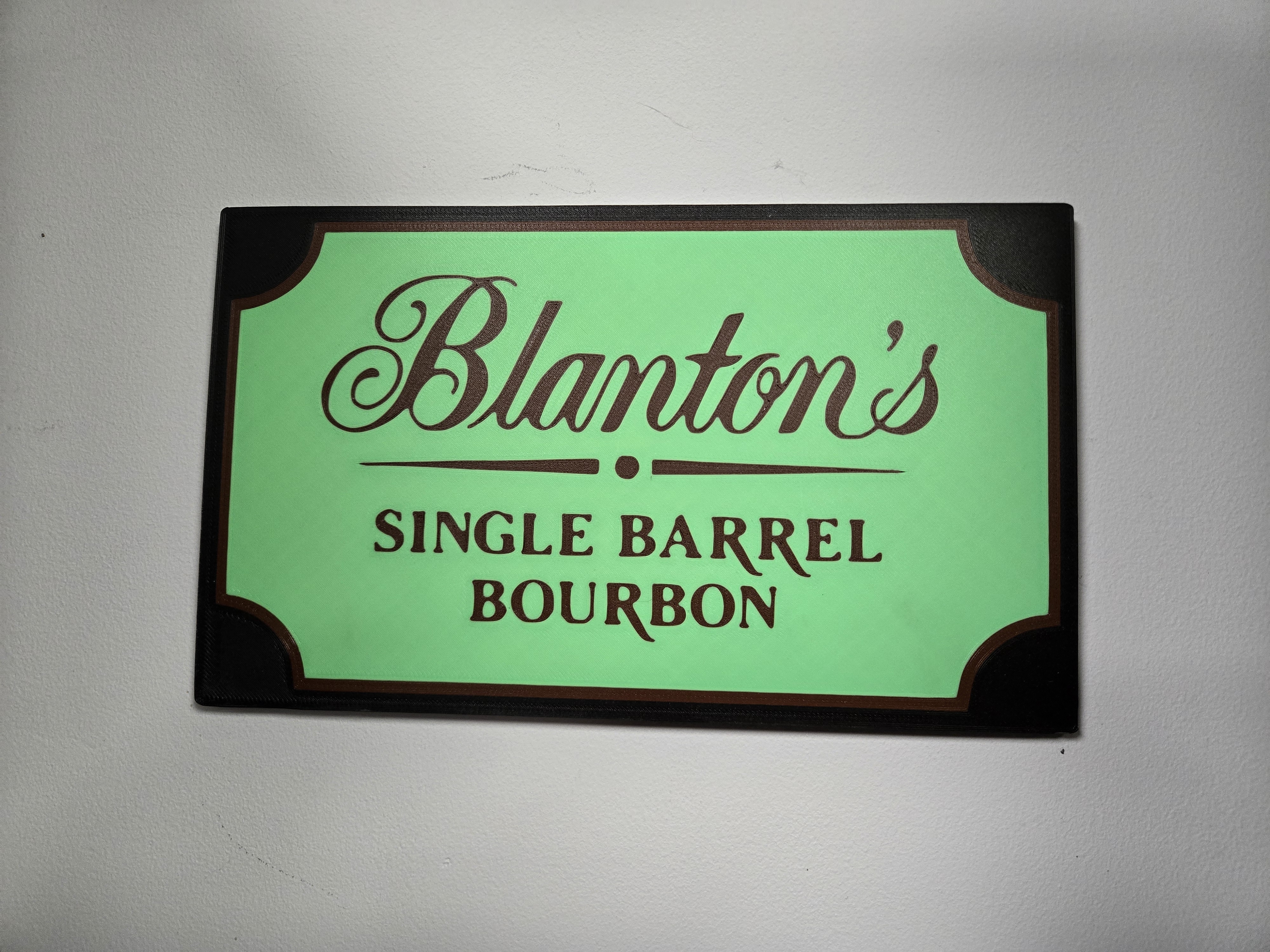 Blanton's Bourbon Sign