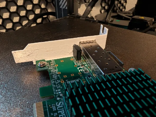 PCI Low Profile bracket for Supermicro AOC-STGN-i1s 10Gbps card