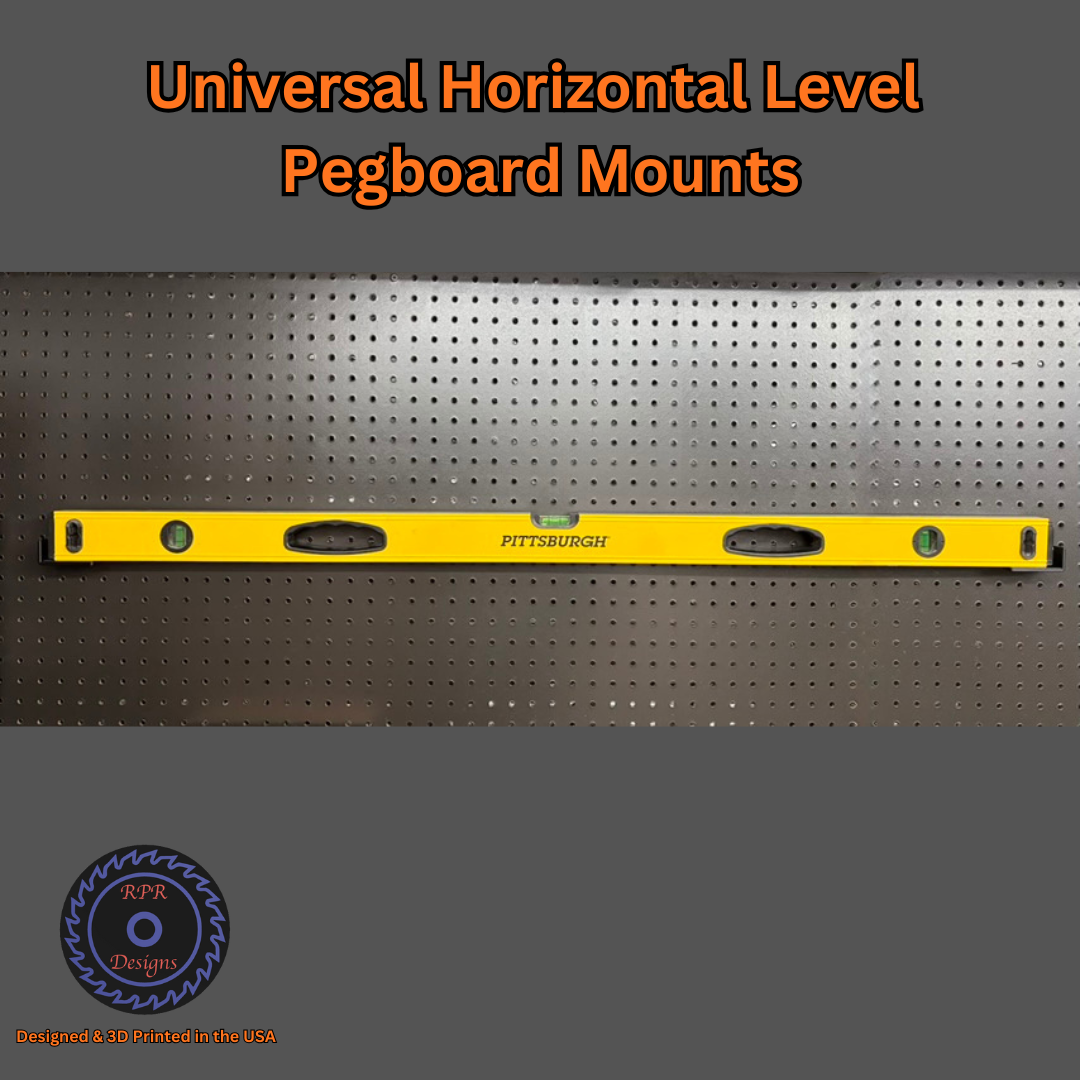 Universal Horizontal Level Pegboard Mounts