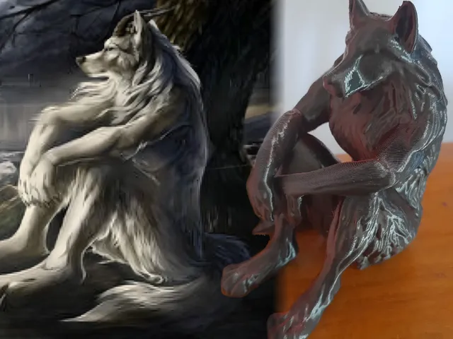 Alpha Werewolf Meme 3D Model