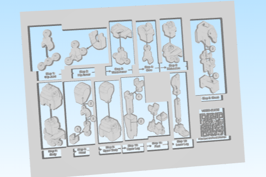 Dummy 13 (BETA) 3D Assembly Instructions