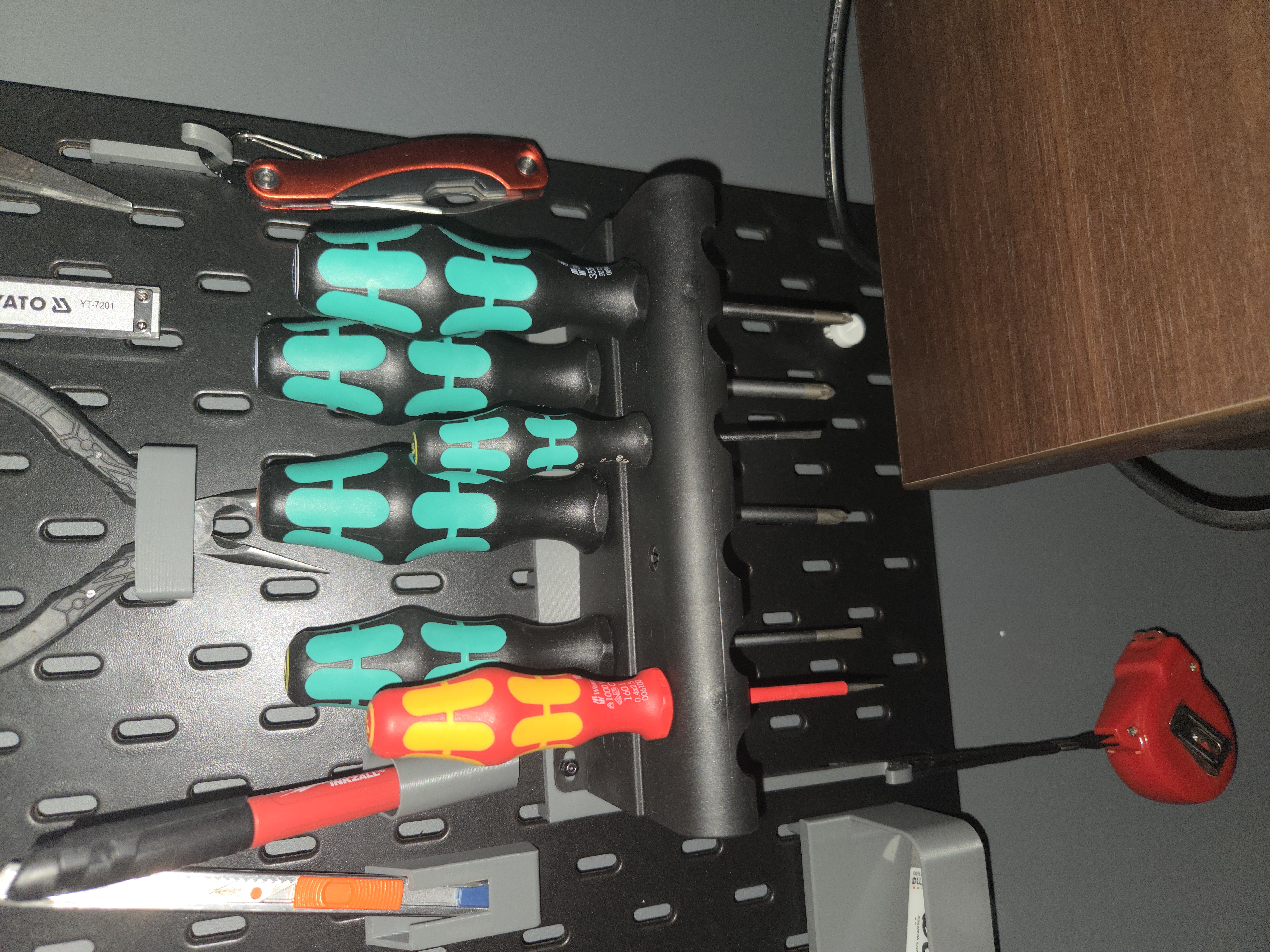IKEA SKADIS adapter for WERA kraftform screwdrivers rack